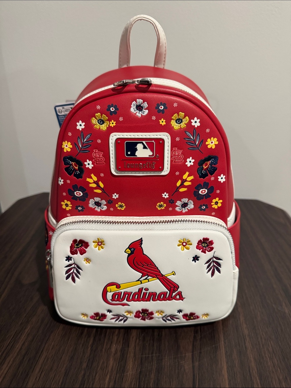 NWT Loungefly St. Louis Cardinals Mini Backpack - Red & White